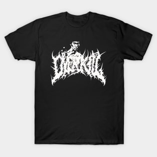 Bruce Lee Over Kill_Death Metal Style (White Color Artwork) T-Shirt T-Shirt